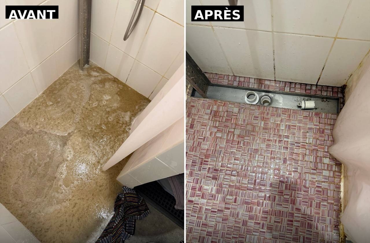 Douche bouchée